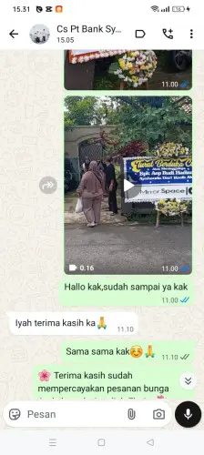 Testimonial Papan Bunga jakarta utara